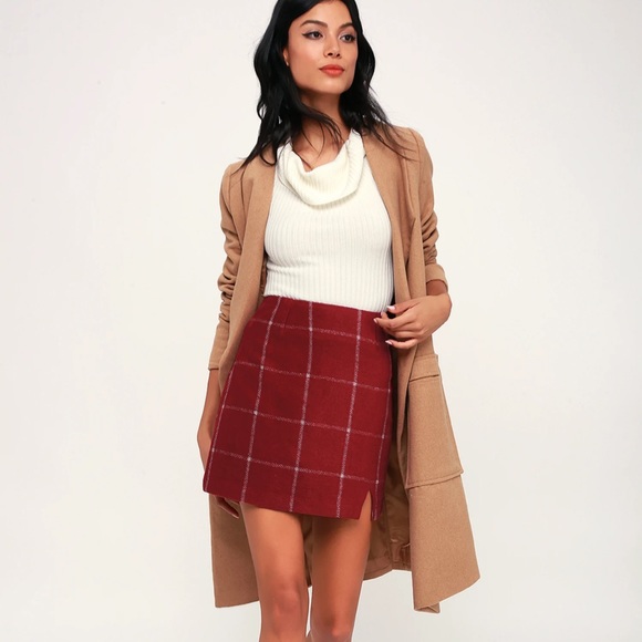 NWT Lulus plaid skirt - Picture 2 of 4